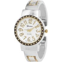 Blekon Collections Japanese Quartz Women's 30mm Alloy Case Elegant Design Metal Cuff Bangle Watch