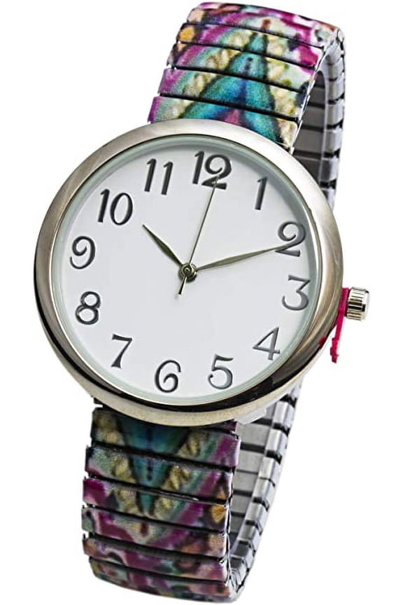 Collections Japanese Quartz Women's 48mm Alloy Case Stretch Stainless Steel Band Watch