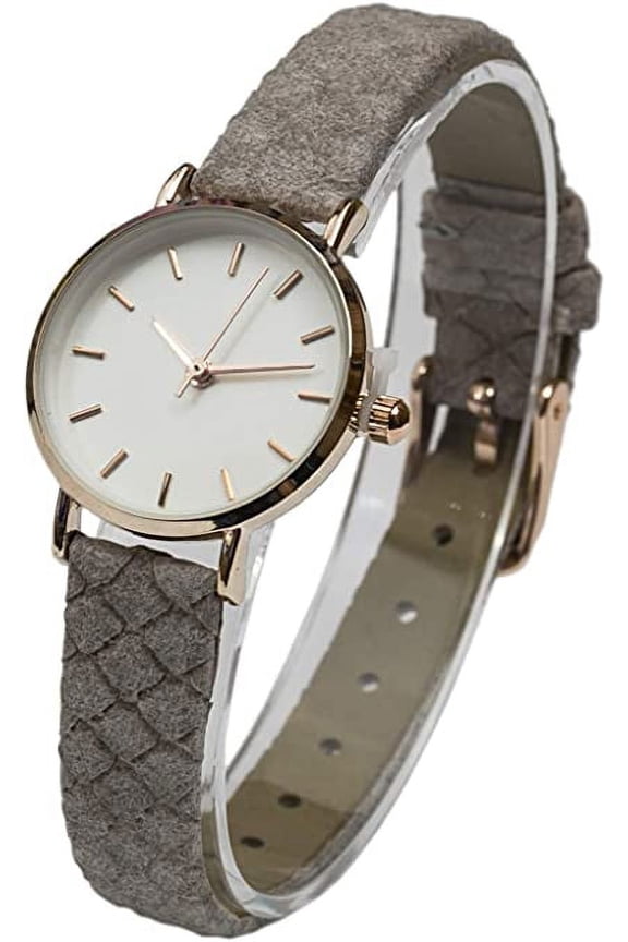 Collections Japanese Quartz Womens Classical Designed Leather Strap Watch