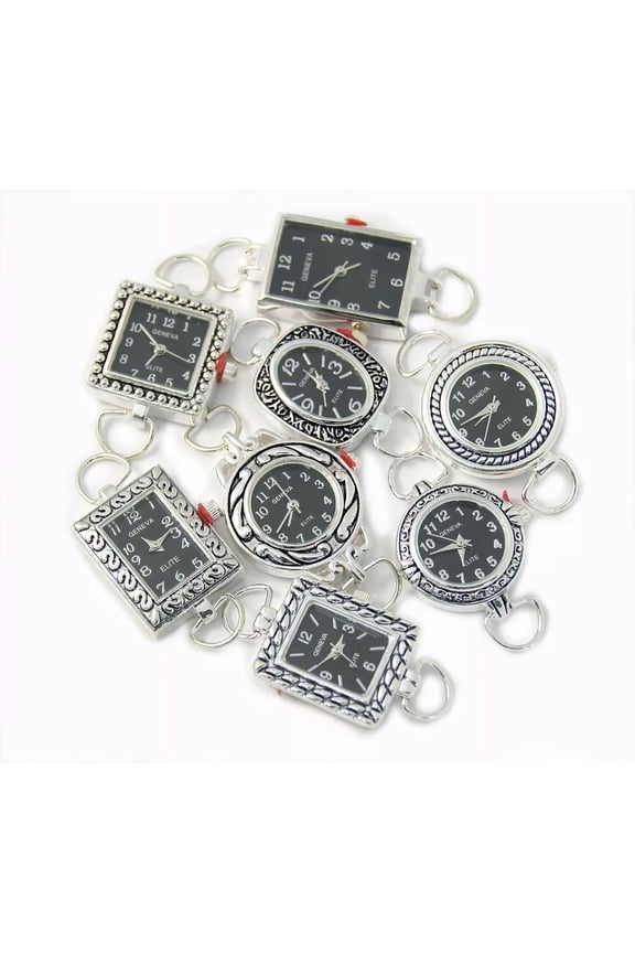 Collections Mix Watch Faces for Beading 5 PCs Loops and Battery Included