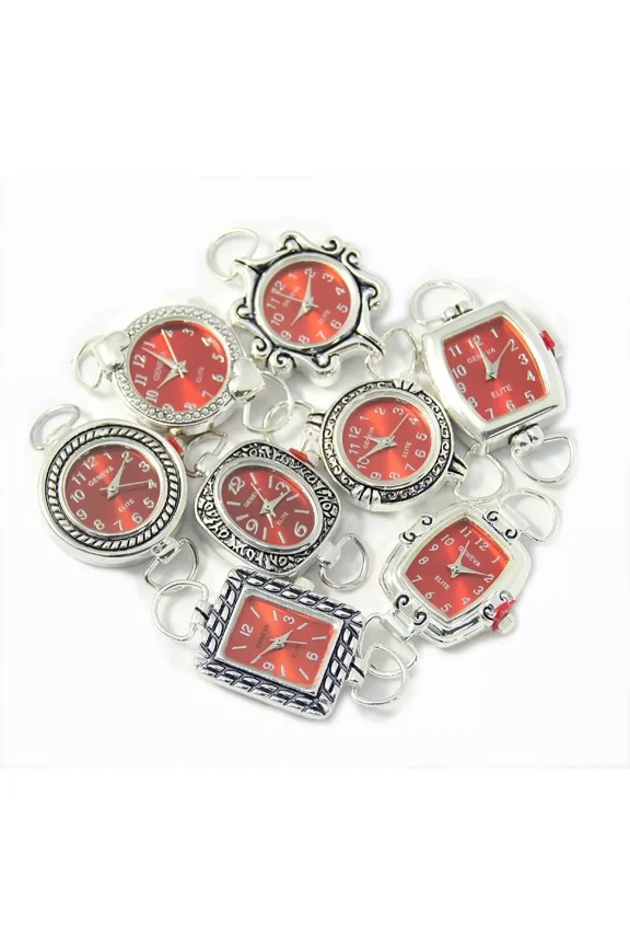 Collections Mix Watch Faces for Beading 5 PCs Loops and Battery Included