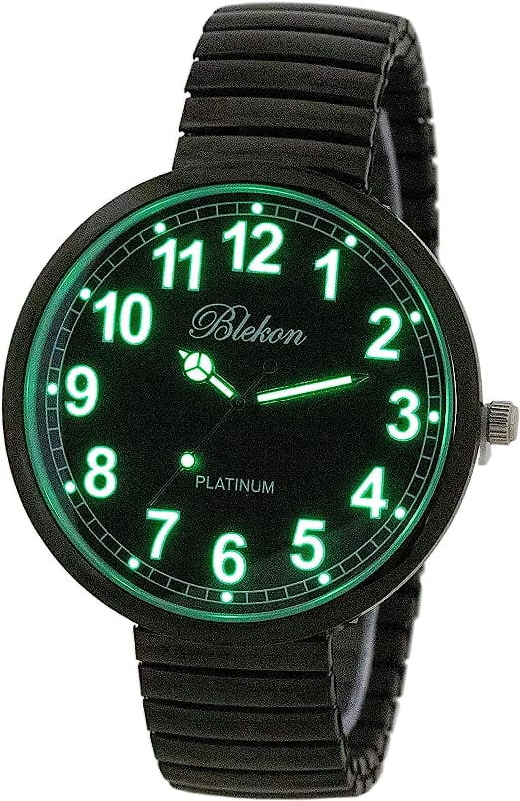 Orologio Blekon Collections - Grande Quadrante Blu Navy - Cinturino Elastico - Movimento Giapponese PC21J