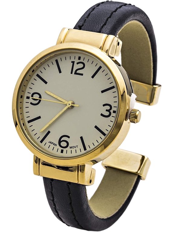 Collections Quartz Women's 34mm Case Double Leather Bangle Watch