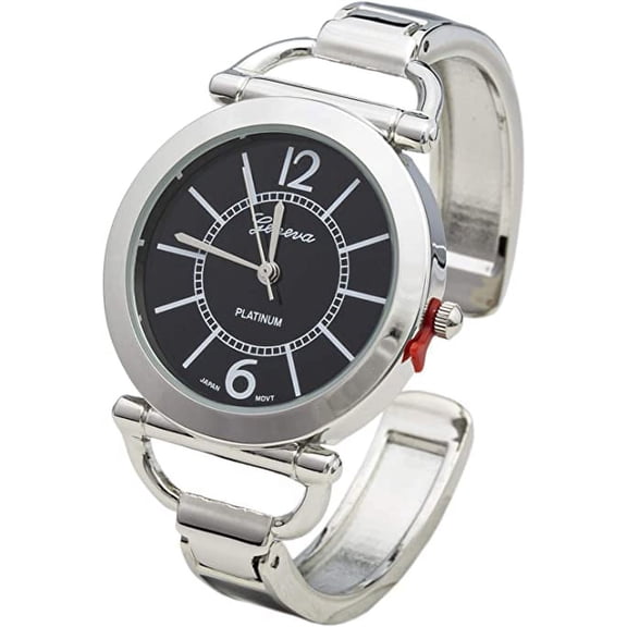 Blekon Collections Quartz Women's 34mm Classic Cuff Bangle Watch