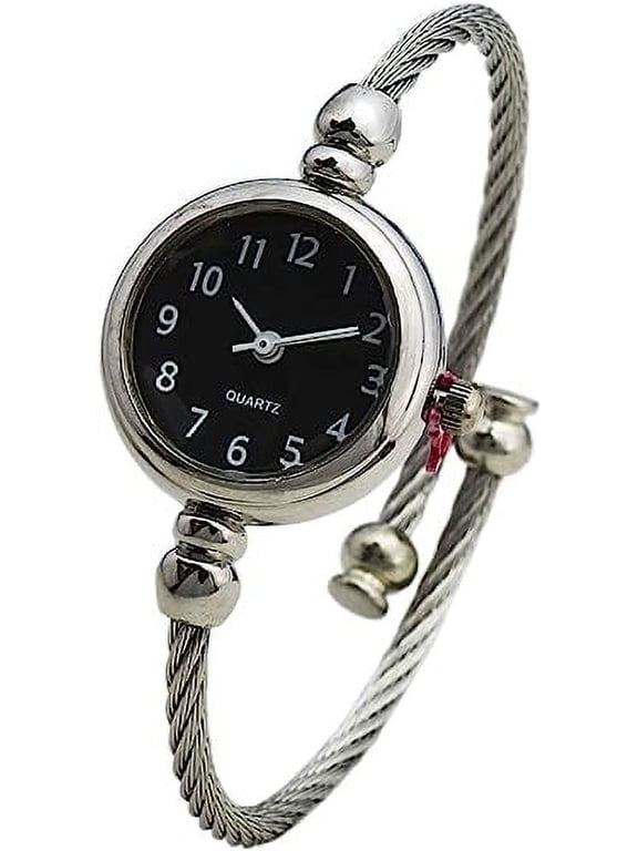 Collections Quartz Womens 23mm Case Small Wire Bangle Watch