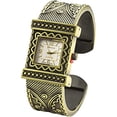 thumbnail image 1 of Blekon Collections Quartz Womens 25mm Antique Finished Cuff Bangle Watch, 1 of 5