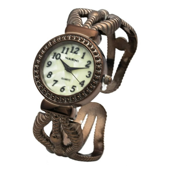 Blekon Collections Quartz Womens 28mm Case Snake Styled Bangle Watch