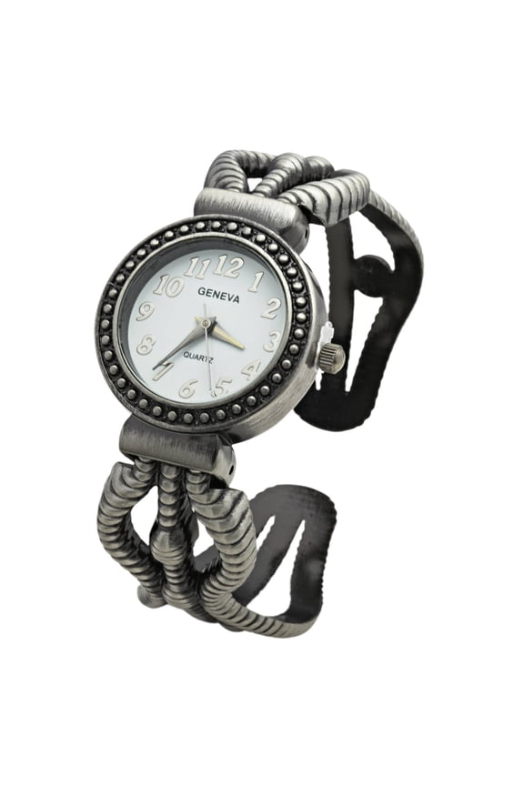 Collections Quartz Womens 28mm Case Snake Styled Bangle Watch