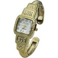 thumbnail image 1 of Blekon Collections Quartz Womens Rhinestone 23mm Case Semi-Cuff Bangle Watch, 1 of 4