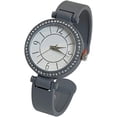 thumbnail image 1 of Blekon Collections Quartz Womens Rhinestone Bezel Matte Finished Cuff Bangle Watch, 1 of 5