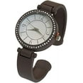 thumbnail image 1 of Blekon Collections Quartz Womens Rhinestone Bezel Matte Finished Cuff Bangle Watch, 1 of 5