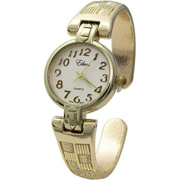Blekon Collections Women's 25mm Case Metal Concho Cuff Bangle Watch