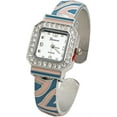 thumbnail image 1 of Blekon Collections Women's 25mm Square Case Multicolor Cuff Bangle Watch, 1 of 5