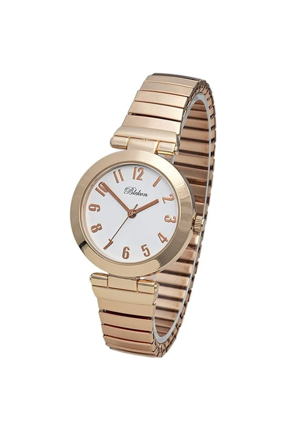 Collections Women's 33mm Case Glossy Metal Stretch Band Watch