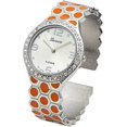 thumbnail image 1 of Blekon Collections Women's 33mm Case Hexagon Patterned Metal Bangle Watch, 1 of 5