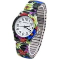 thumbnail image 1 of Blekon Collections Women's 34mm Case Multicolor Floral Stretch Band Analog, Casual Watch, 1 of 5