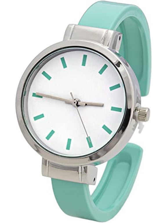 Collections Women's 35mm Case Glossy Acrylic Cuff Bangle Watch