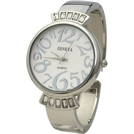 Blekon Collections Women's 36mm Case Crazy Numbers Cuff Bangle Watch