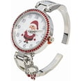 thumbnail image 1 of Blekon Collections Women's 36mm Christmas Themed Dial Cuff Bangle Watch, 1 of 5
