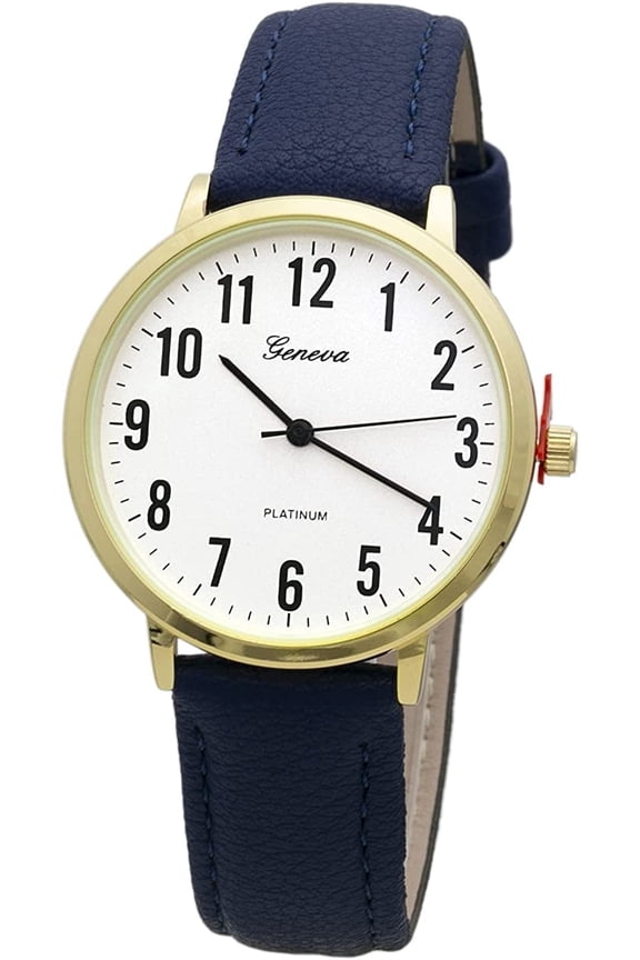 Collections Women's 38mm Case Classical Designed Leather Buckle Watch