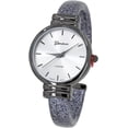 thumbnail image 1 of Blekon Collections Women's Analog Quartz 31mm Case Sparkling Glitter Designed Leather Cuff Bangle Ladies Wrist Watch, 1 of 5