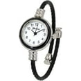 thumbnail image 1 of Blekon Collections Women's Cuff Watch - Round Analog Display Arabic Numbers 23mm Case Wire Bracelet Watch for Women Elegant Cable Cuff Bangle Wrist Watch, 1 of 5