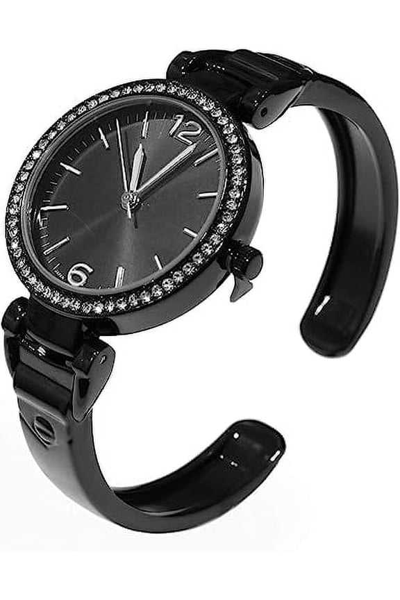 Collections Women's Elegant Crystal Surround Bracelet Cuff Watch