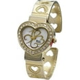 thumbnail image 1 of Blekon Collections Women's Quartz 30mm Case Heart Designed Cuff Bangle Watch, 1 of 5