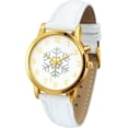 thumbnail image 1 of Blekon Collections Women's Quartz 36mm Case Christmas-Themed Leather Two Piece Strap Watch, 1 of 7