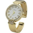 thumbnail image 1 of Blekon Collections Women's Quartz 36mm Case Gold Cuff Bangle Watch, 1 of 6