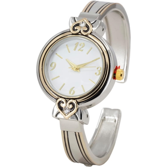 Blekon Collections Women's Quartz Analog Multistyle Designed Cuff Bangle Wristwatch - Ladies Wrist Watch for Everyday Use - Can Fit Wrist Sizes 7-8 inches