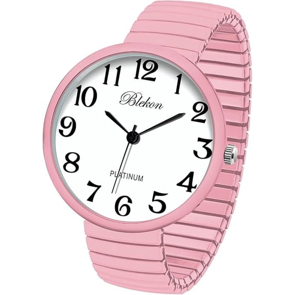 Blekon Collections New Super Large Face Stretch Band Japanese Movement PC21J Fashion Watch