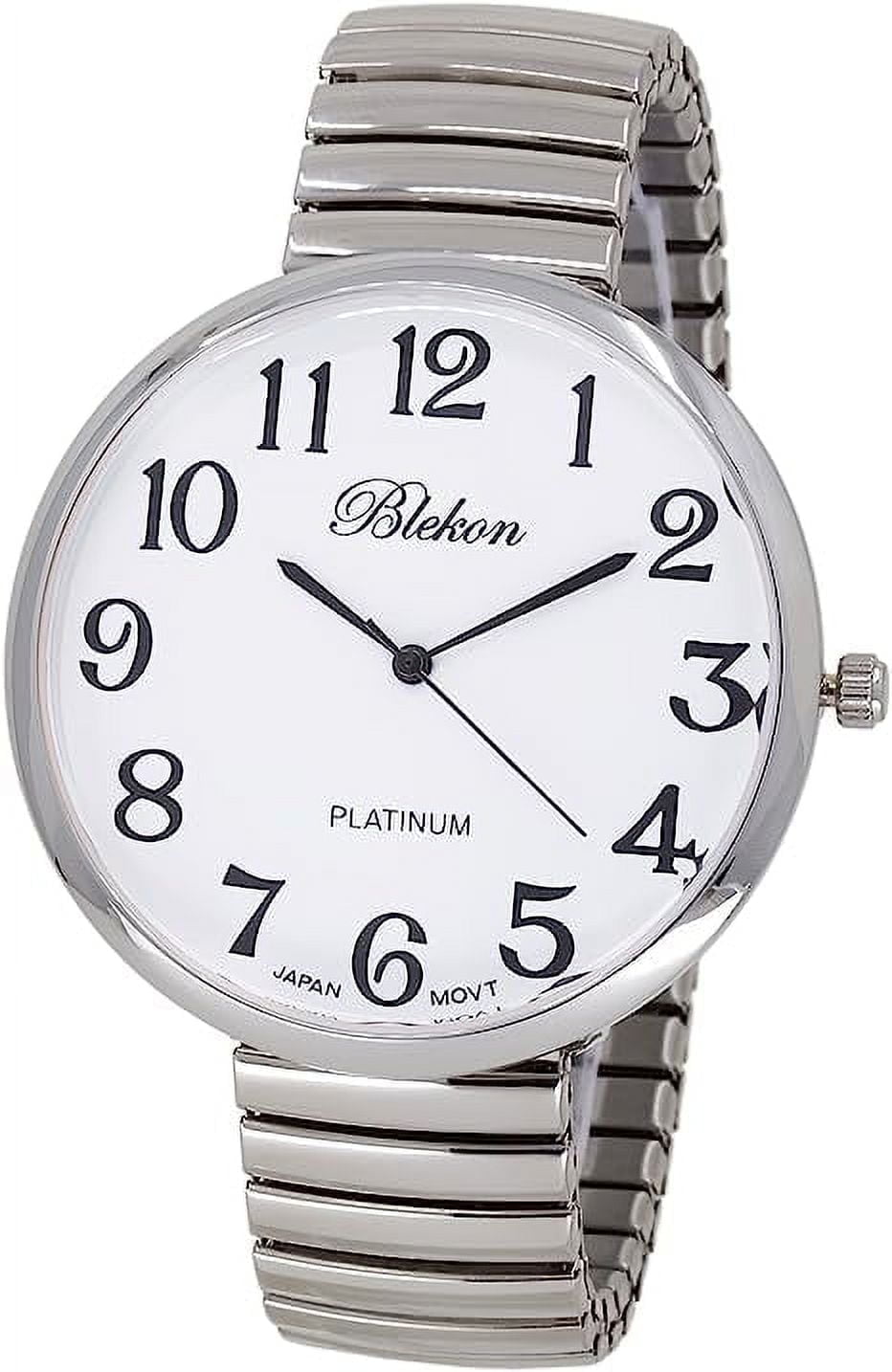 Orologio Blekon Collections - Grande Quadrante Blu Navy - Cinturino Elastico - Movimento Giapponese PC21J