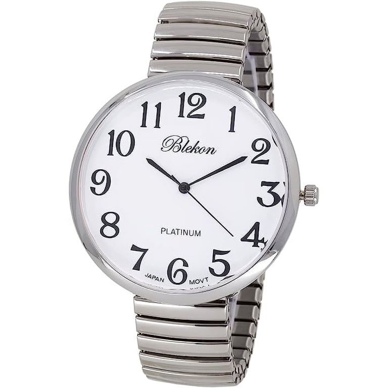Women\'s Gunmetal New Super Large Face Stretch Band Japanese Movement Watch Blekon, Women main image 2