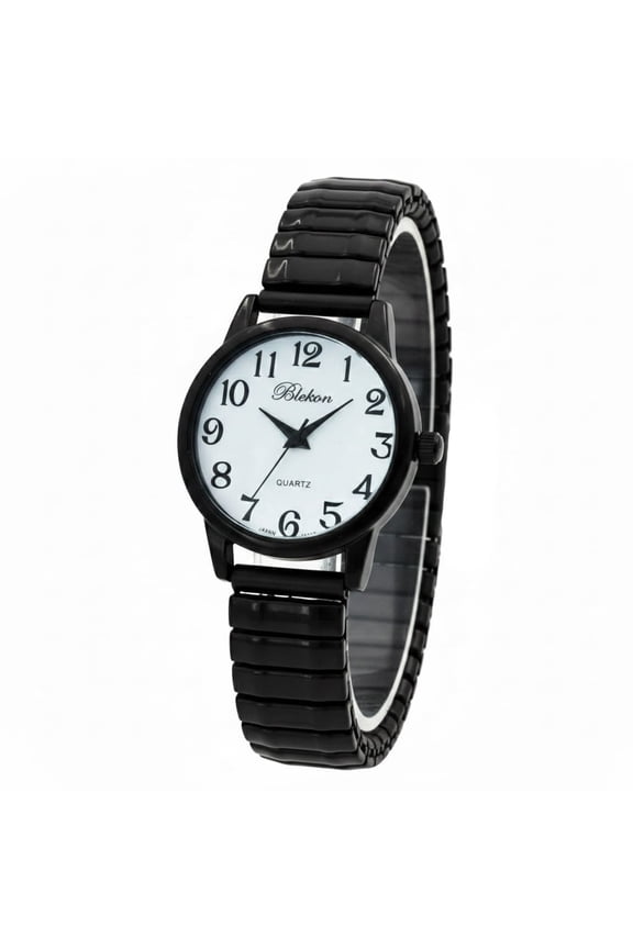 Collections Women's Stretch Band Watch, 29mm Case, Narrow Metal Bracelet, Analog Quartz