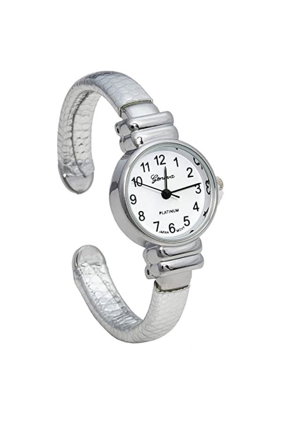 Collections Womens 29mm Case Narrow Metal Stretch Band Watch