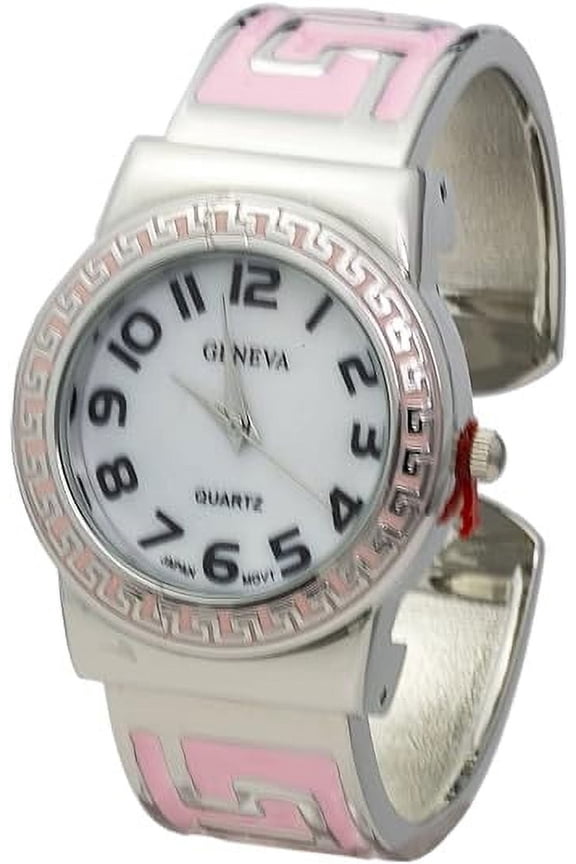 Collections Womens 32mm Case Concho Zig-Zag Design Cuff Bangle Watch