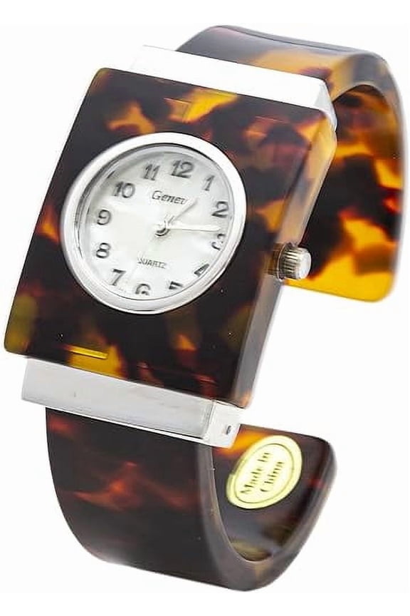 Collections Womens 35mm Case Animal Design Cuff Bangle Watch
