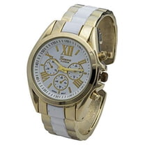 Blekon Collections Womens Analog Quartz 36mm Case Colored Stripe Bangle Watch