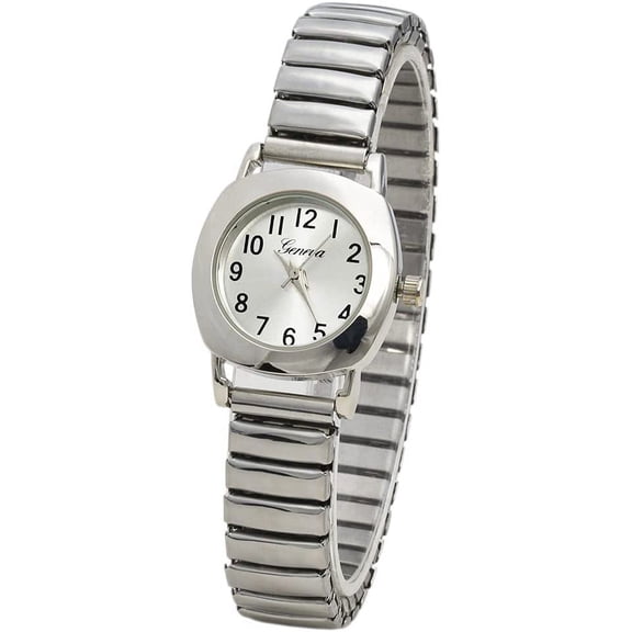 Blekon Collections Womens Quartz 24mm Case Casual Metal Stretch Band Watch