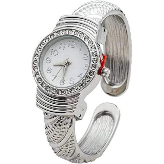 Blekon Collections Womens Quartz 26mm Case Concho Cuff Bangle Watch