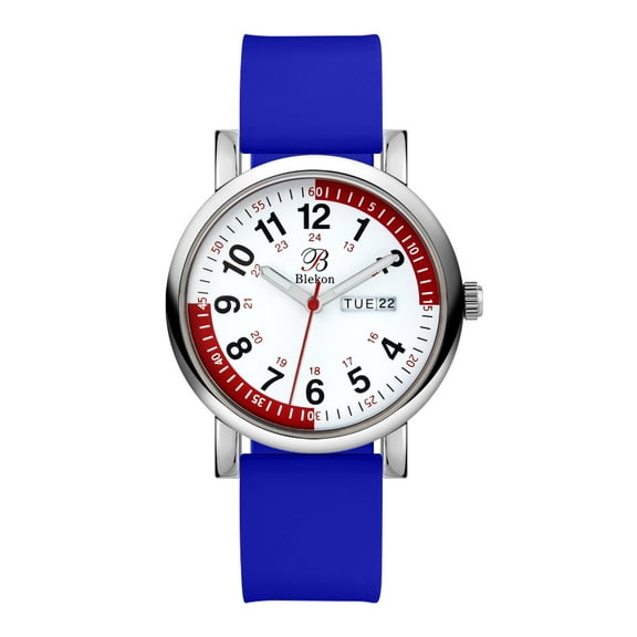 Blekon Female 18 mm Silicone Wristwatch, Blue, (0824)