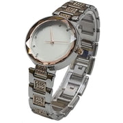 Blekon Japanese Quartz Elegant Bracelet Watch with Crystals Bezel & Rhinestone Markings Adult Male