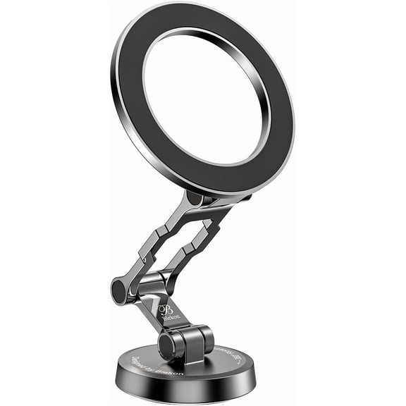 Blekon Magnetic Phone Holder for Car  Compatible with MagSafe Car Mount &Tesla Screen, Flexible All-Metal 3-Axis 360 Rotation & Strong Magnets, Fits iPhone 16/15/14/13/12 Pro Max