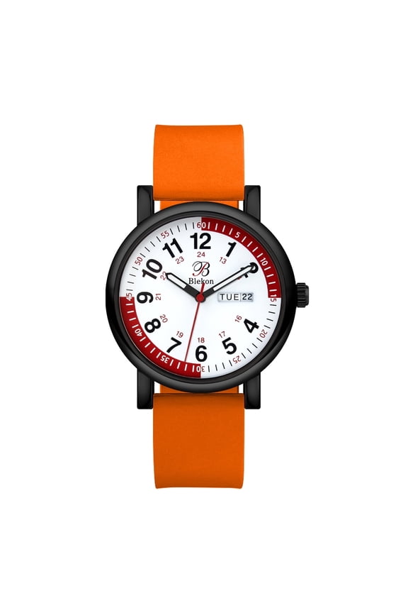 Nurse Watch Female Adult, Red Pulsometer, Easy Read Dial, Water Resistant