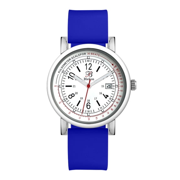 Blekon Original Nurse Watch - Medical Scrub Colors, Detailed Dial w/Pulsometer - Easy Read Dial w/Date Indicator, Second Hand, Water Resistant Watch