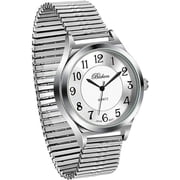 Blekon Orginal Womens 38mm Easy Read Stretch Band Watch Fits up to Six-inch Wrist Size
