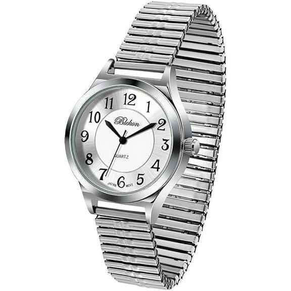 Blekon Orginal Women's 38mm Easy Read Stretch Band Watch (Fits up to Six-inch Wrist Size)