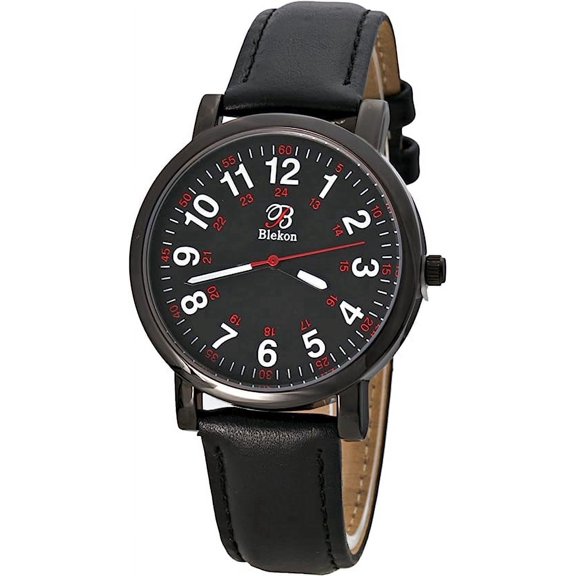 Blekon Original Women's Analog Quartz Watch, Easy-to-Read Dial, Faux Leather Strap, Casual Dress Wrist Watch for Women