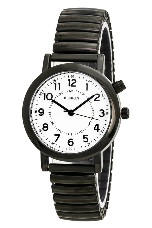 Original Light Up Dial Watch for Ladies 33mm Case Push Button Glossy Expansion Band - Analog Watch with Glow in The Dark Dial, Ideal for Everyday and Party Wear